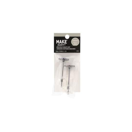 Miniature Silver Pendant Lights, 2ct. by Make Market®